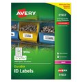 Avery Label, Id, W/Trublk, 60Up, Wh, PK3000 61533